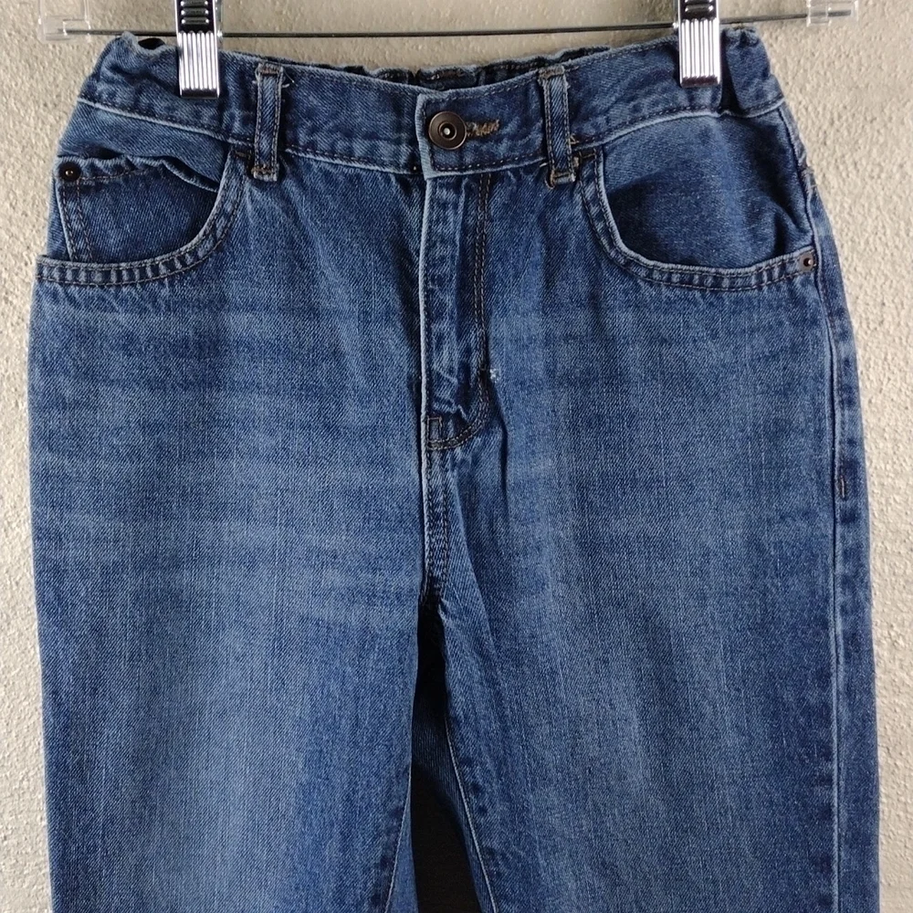 Children's Place Blue Medium Wash Five Pocket Mid Rise Straight Leg Causal Jeans